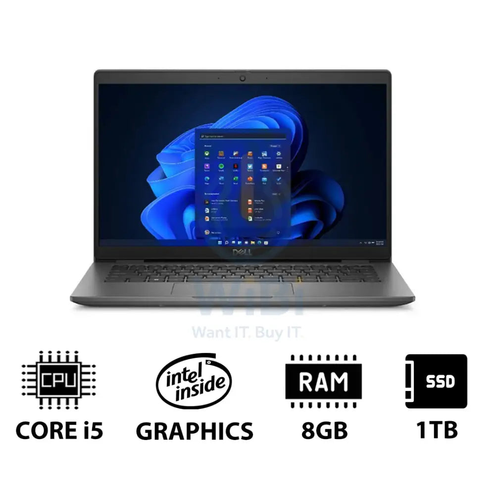 Dell Latitude 3440 - 14.0’’ FHD / i5 / 8GB / 1TB (NVMe M.2 SSD) / Win 11 Pro / 1YW - Laptop Laptops