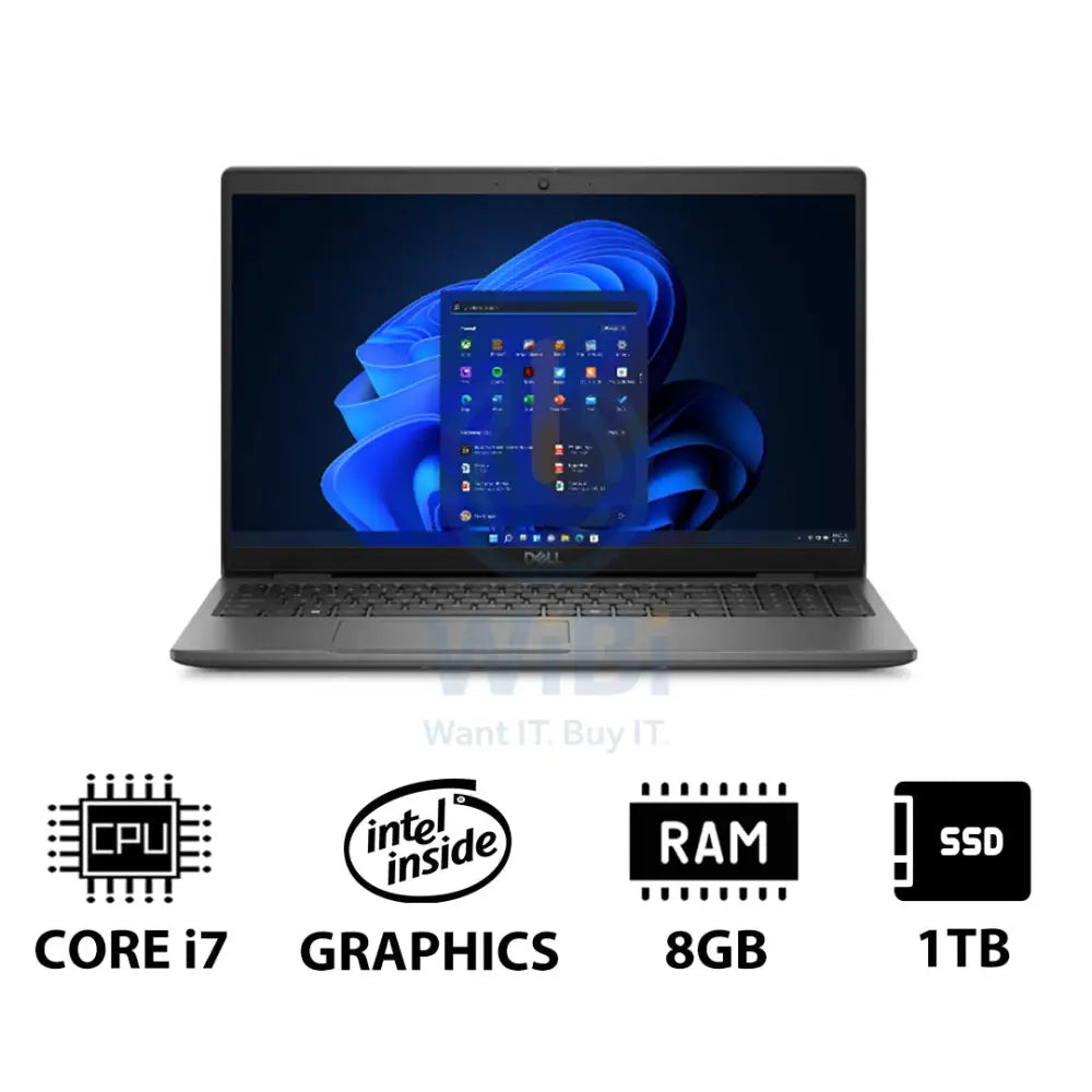 Dell Latitude 3550 - 15.6’’ FHD / i7 / 8GB / 1TB (NVMe M.2 SSD) / Win 11 Pro / 1YW - Laptop Laptops