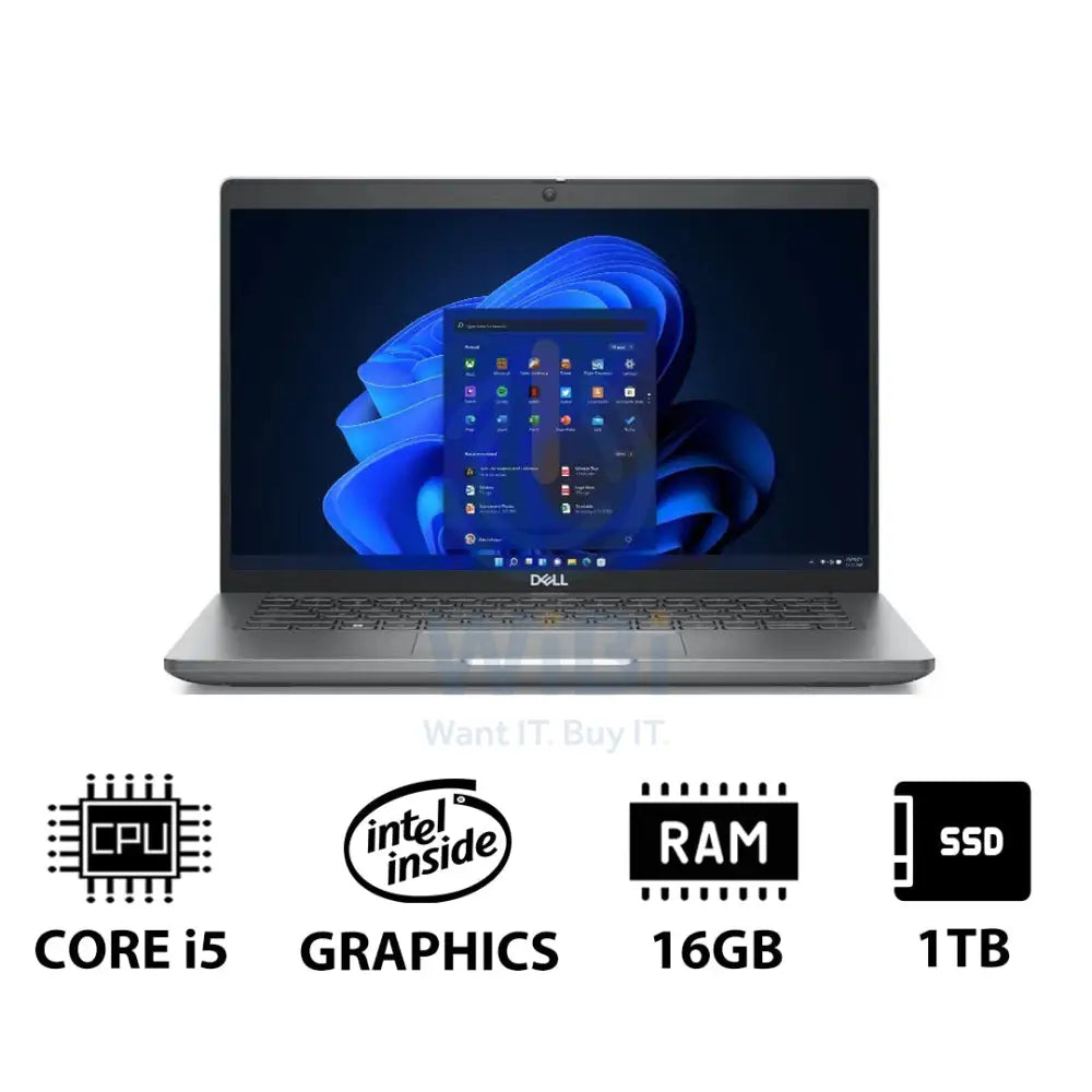 Dell Latitude 5440 - 14.0’’ FHD / i5 / 16GB / 1TB (NVMe M.2 SSD) / Win 11 Pro / 1YW - Laptop Laptops