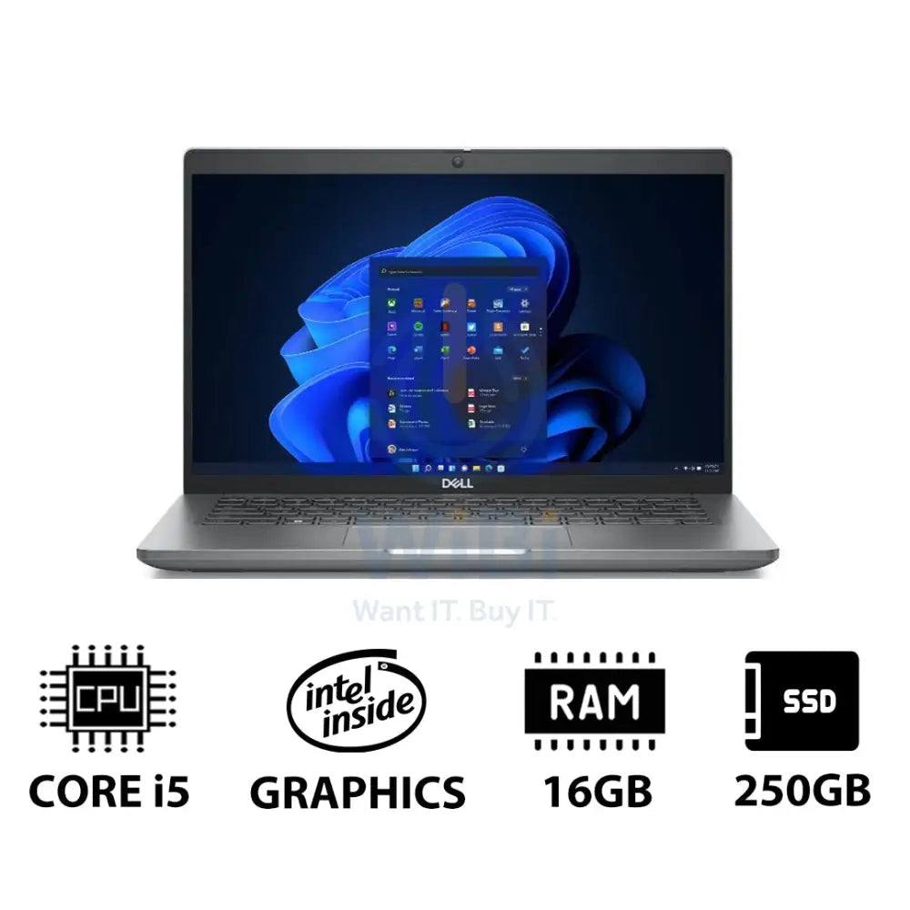 Dell Latitude 5440 - 14.0’’ FHD / i5 / 16GB / 256GB (NVMe M.2 SSD) / Win 11 Pro / 1YW - Laptop Laptops