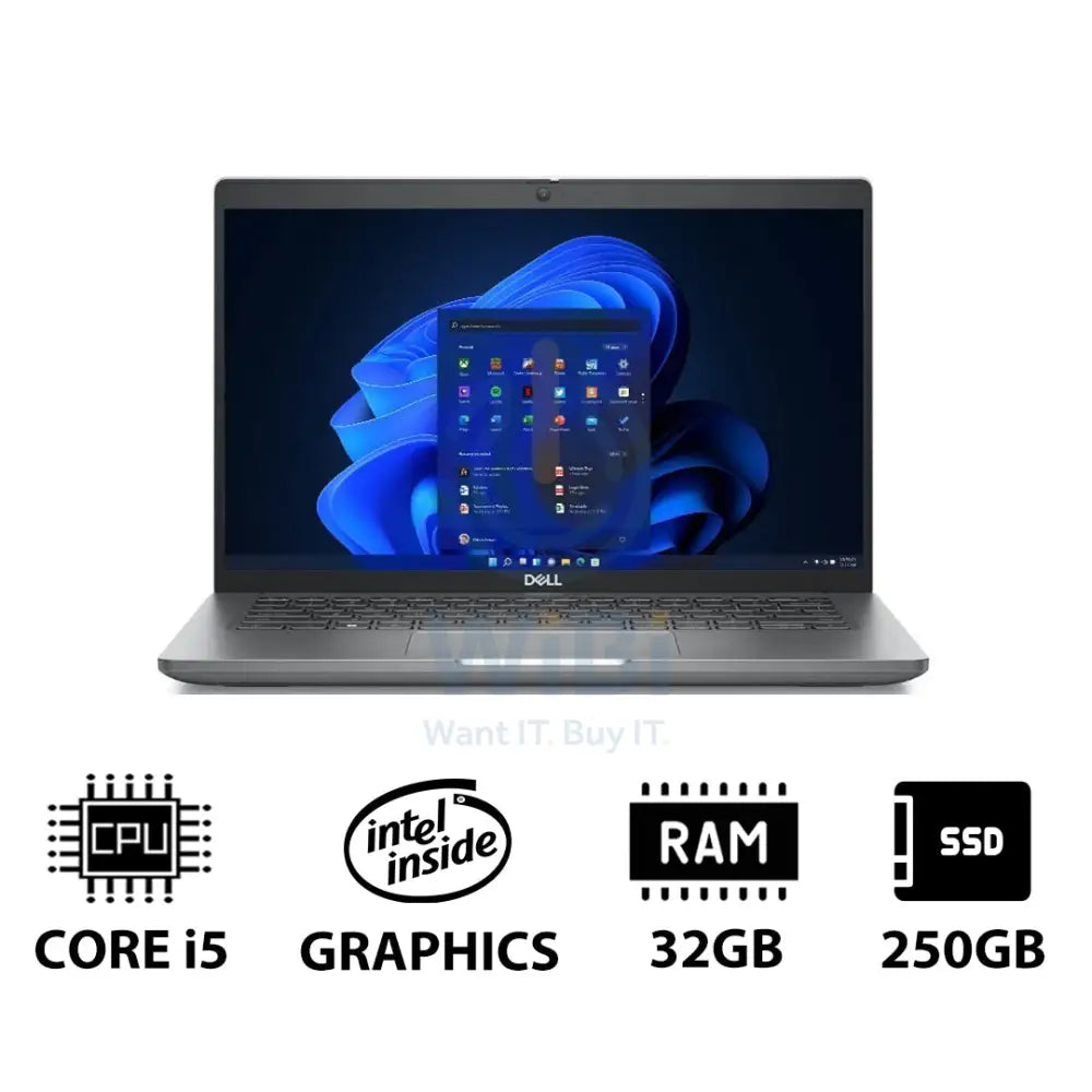 Dell Latitude 5440 - 14.0’’ FHD / i5 / 32GB / 256GB (NVMe M.2 SSD) / Win 11 Pro / 1YW - Laptop Laptops
