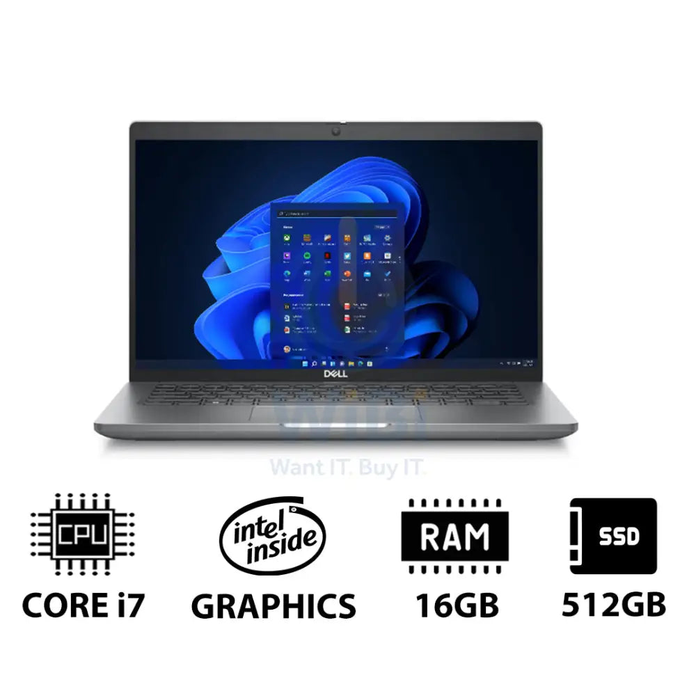 Dell Latitude 5440 - 14.0’’ FHD / i7 / 16GB / 512GB (NVMe M.2 SSD) / Win 11 Pro / 1YW - Laptop Laptops
