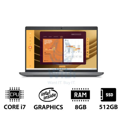 Dell Latitude 5450 - 14.0’’ FHD / i7 / 8GB / 512GB (NVMe M.2 SSD) / WWAN / DOS (Without OS) / 1YW - Laptop Laptops