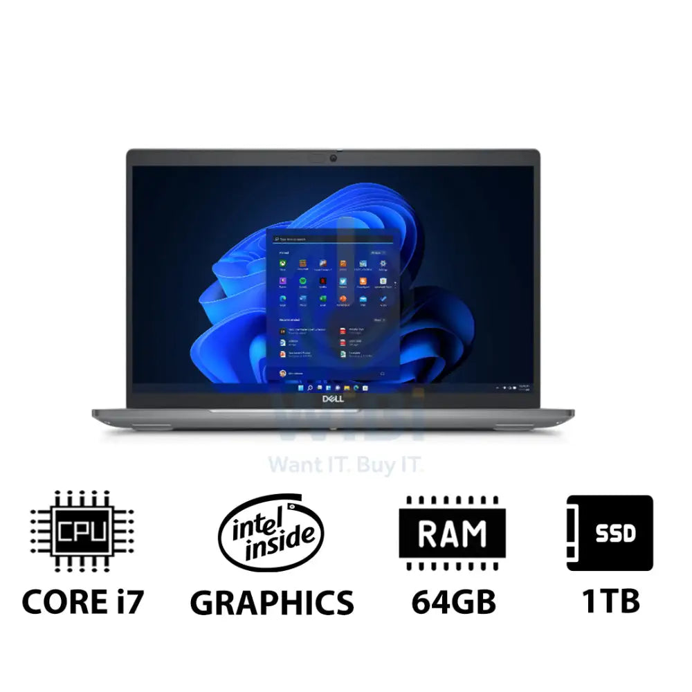 Dell Latitude 5550 - 15.6’’ FHD / i7 / 64GB / 1TB (NVMe M.2 SSD) / Win 11 Pro / 1YW - Laptop Laptops