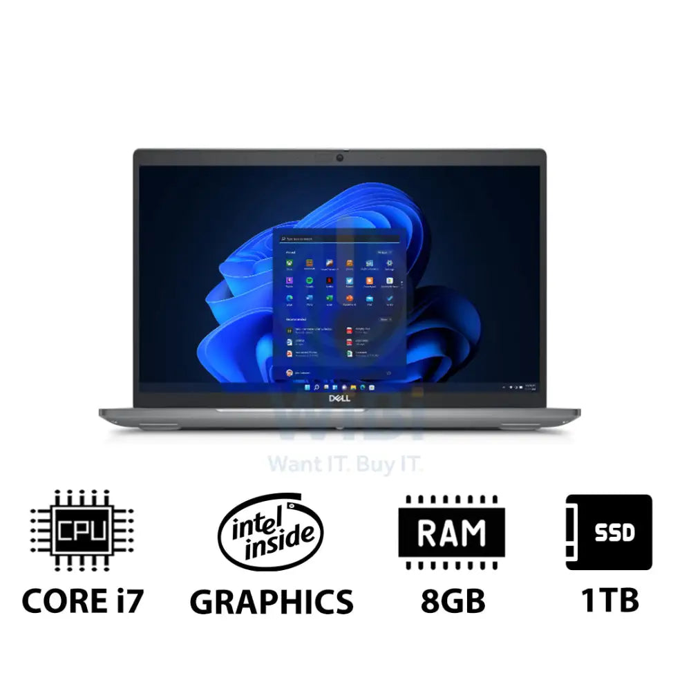 Dell Latitude 5550 - 15.6’’ FHD / i7 / 8GB / 1TB (NVMe M.2 SSD) / Win 11 Pro / 1YW - Laptop Laptops
