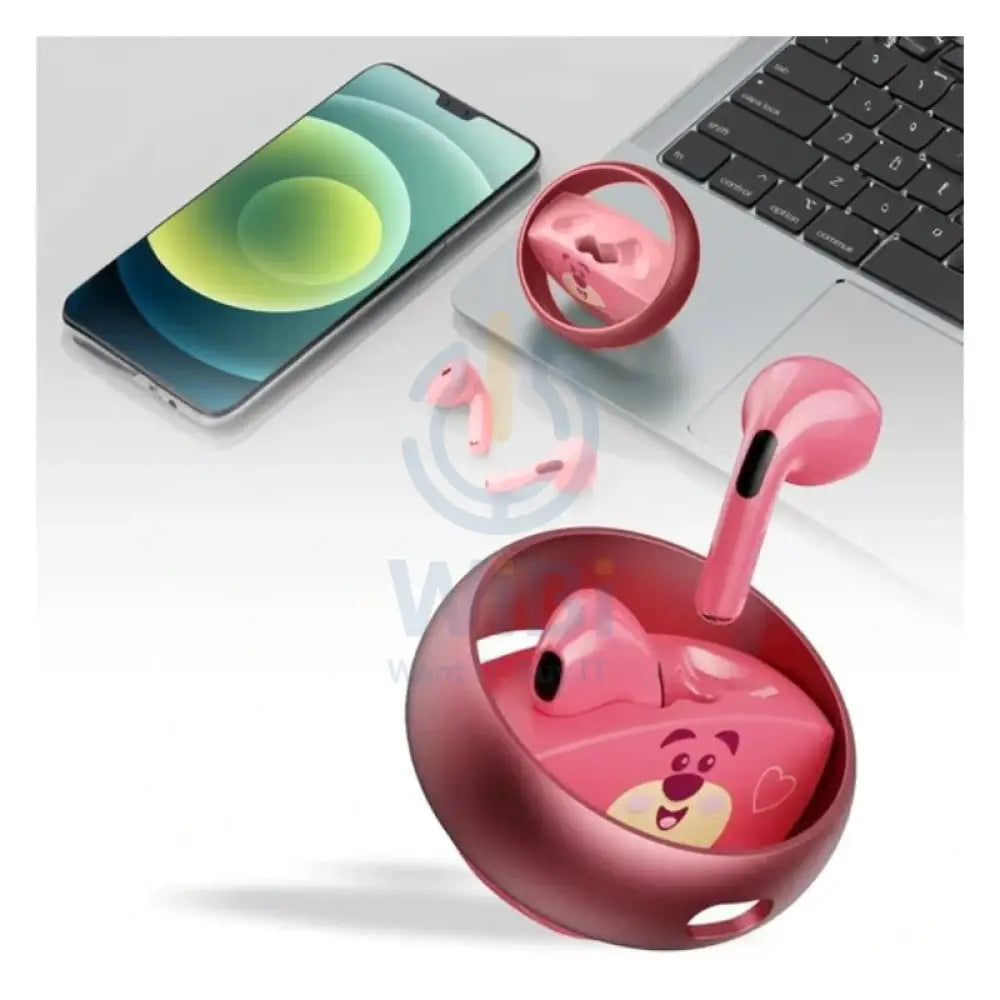 Disney QS-13 Bluetooth Wireless headphones - Lotso Pink Accessories > Audio > Headphones