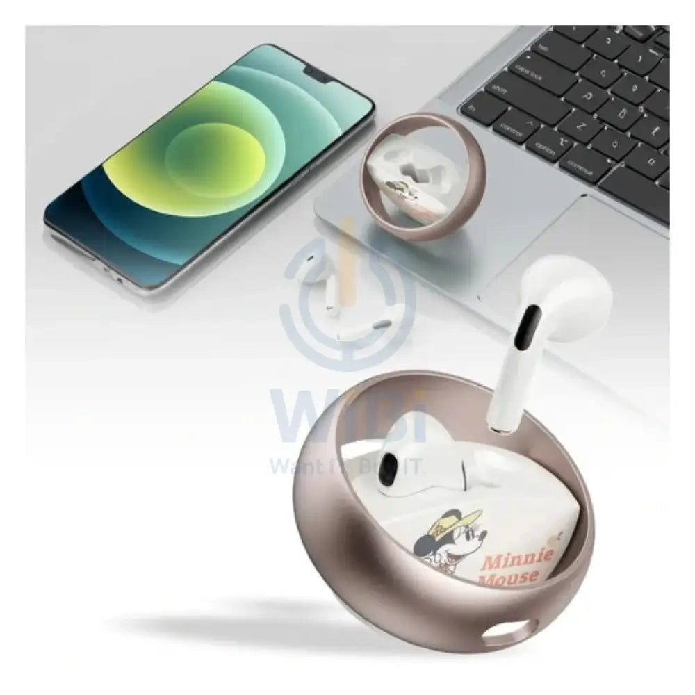 Disney QS-13 Bluetooth Wireless headphones - Minnie Pink Accessories > Audio > Headphones