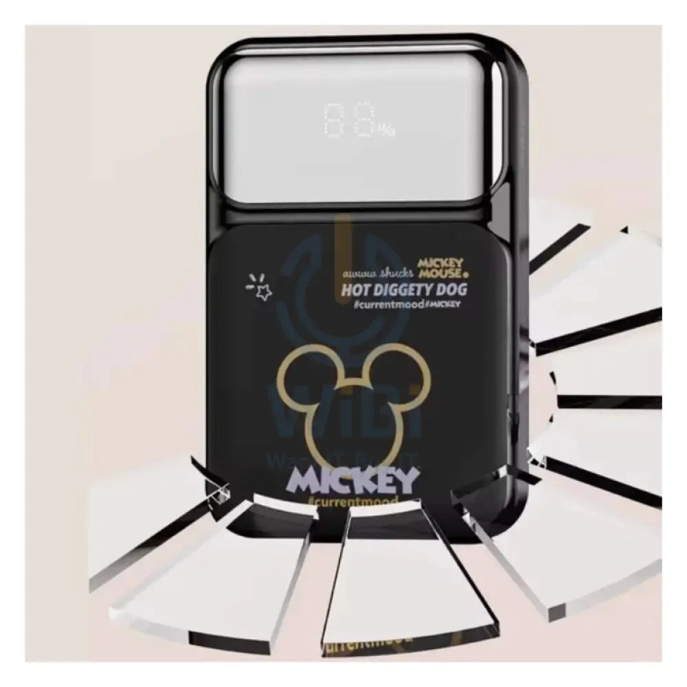 Disney QS-D02 Fast Charging Power Bank - 10,000mAh / Mickey Black Accessories > Power Bank
