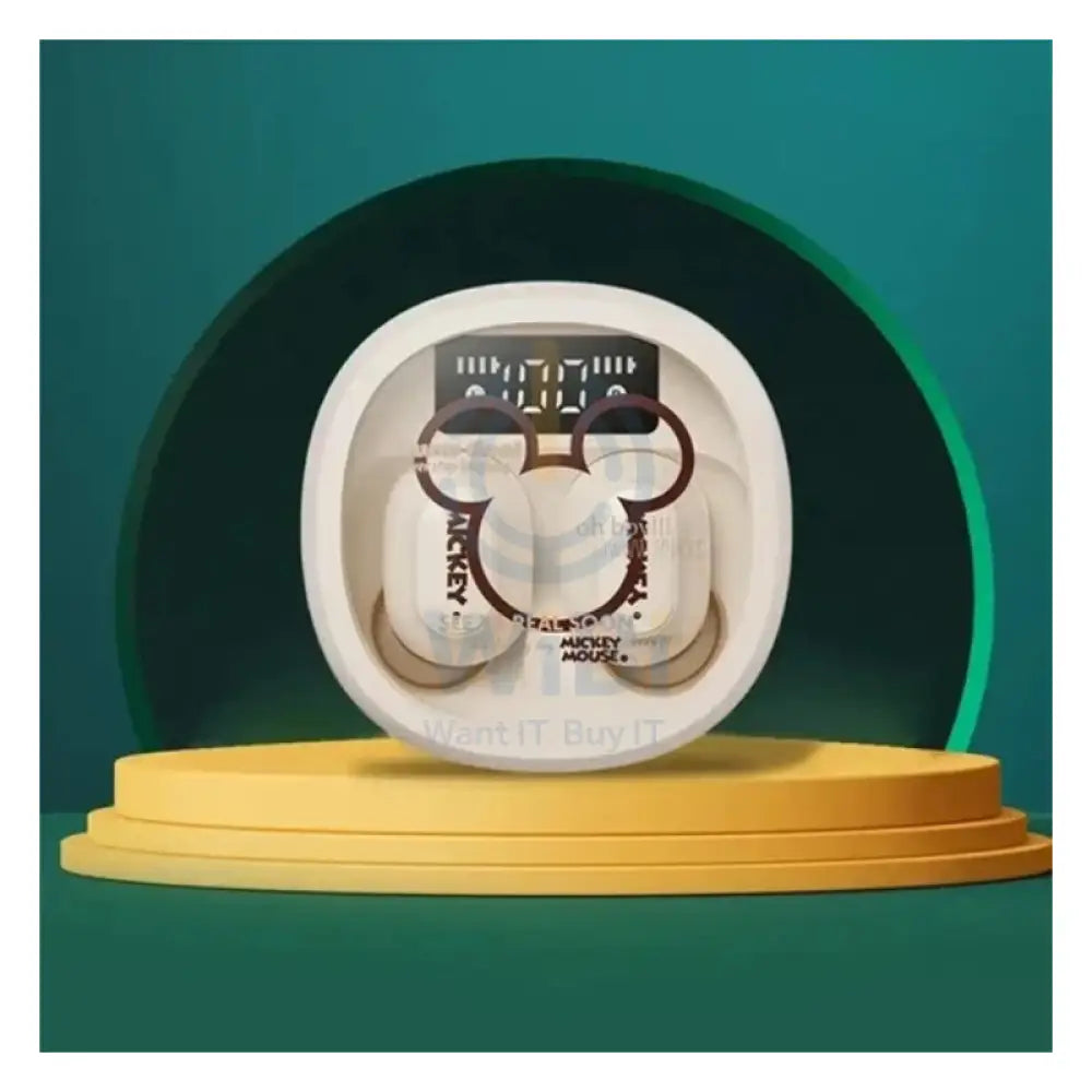 ديزني QS-HWT02 بلوتوث لاسلكي سماعات الرأس - ميكي أبيض اكسسوارات الصوت > سماعات الرأس