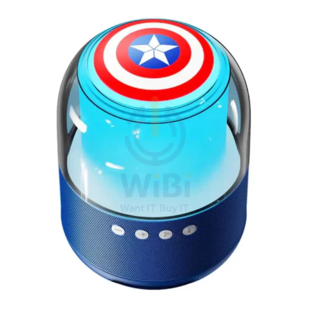 Disney QS-S1 Smart Bluetooth Speaker - Marvel Captain American Blue Accessories > Audio > Speakers