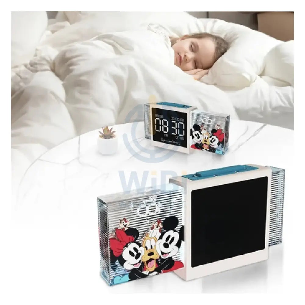 Disney QS-S2 D100 Series Bluetooth Alarm Clock Speaker - Beige Accessories > Audio > Speakers