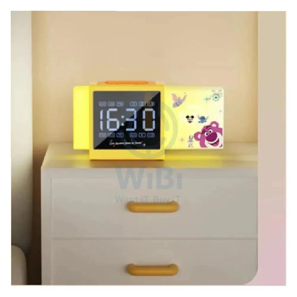 Disney QS-S2 D100 Series Bluetooth Alarm Clock Speaker - Yellow Accessories > Audio > Speakers