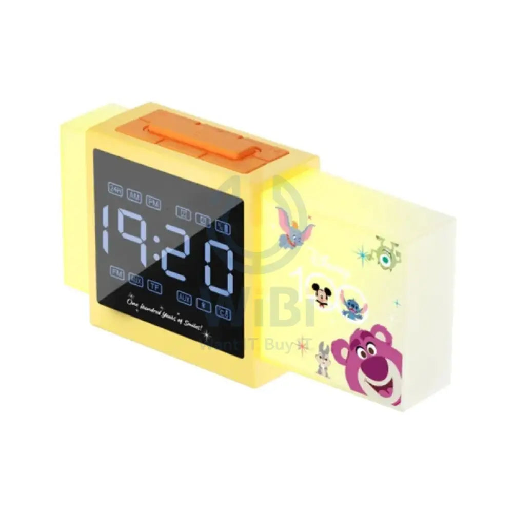 Disney QS-S2 D100 Series Bluetooth Alarm Clock Speaker - Yellow Accessories > Audio > Speakers