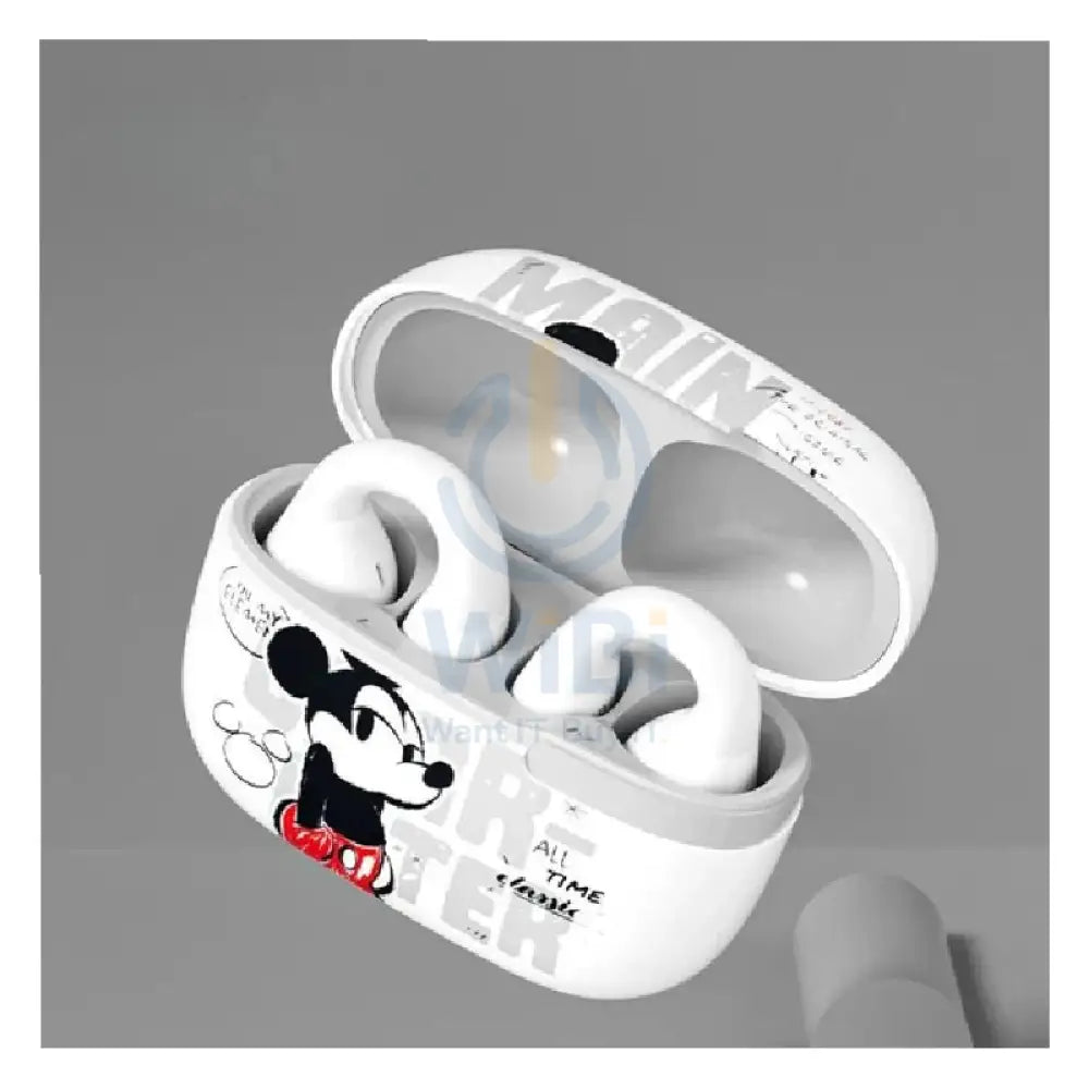 Disney QS-T10 Clip-on Bluetooth Wireless headphones - Mickey White Accessories > Audio > Headphones