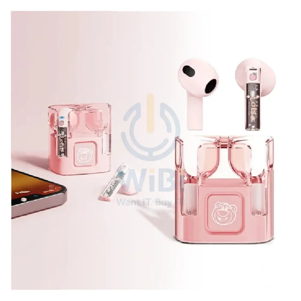 Disney QS-T5 Bluetooth Wireless headphones - Lotso Pink Accessories > Audio > Headphones