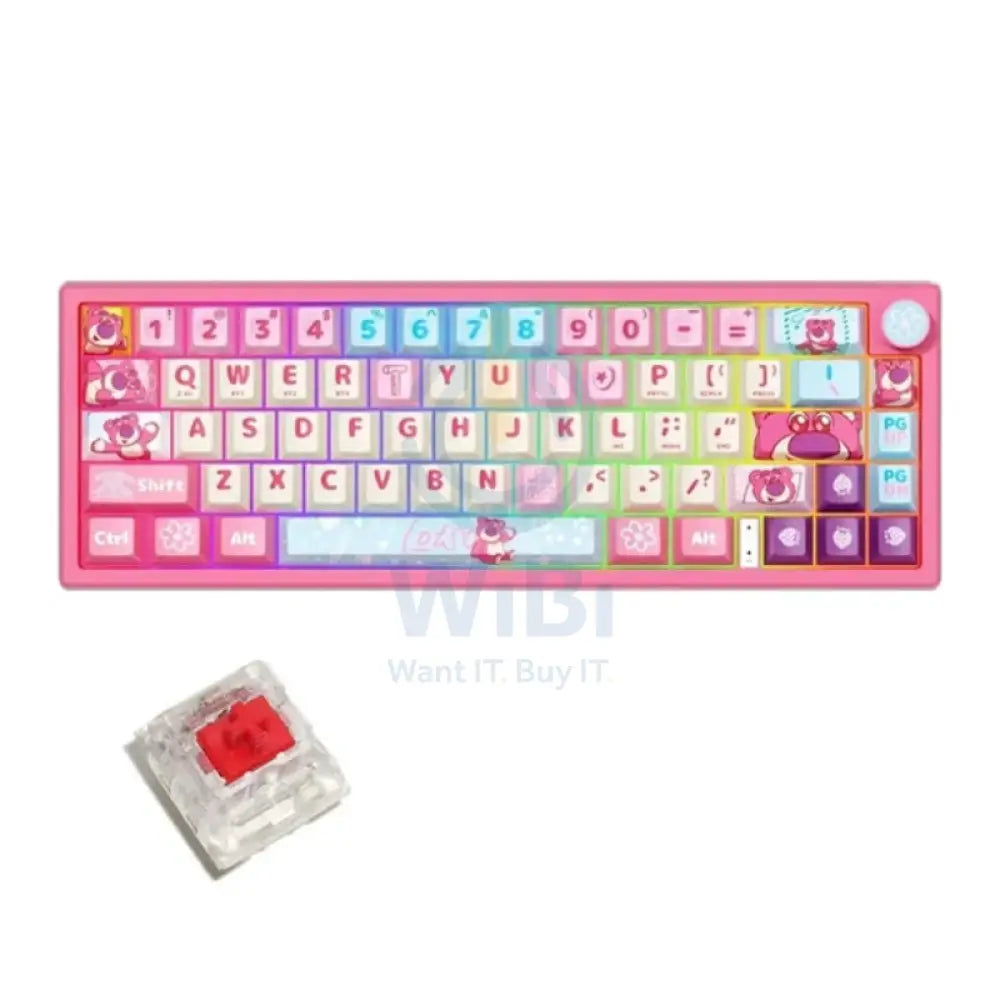 Disney QS-X66 Lotso Series Mechanical Keyboard - Red axis Accessories > Keyboard & Mouse