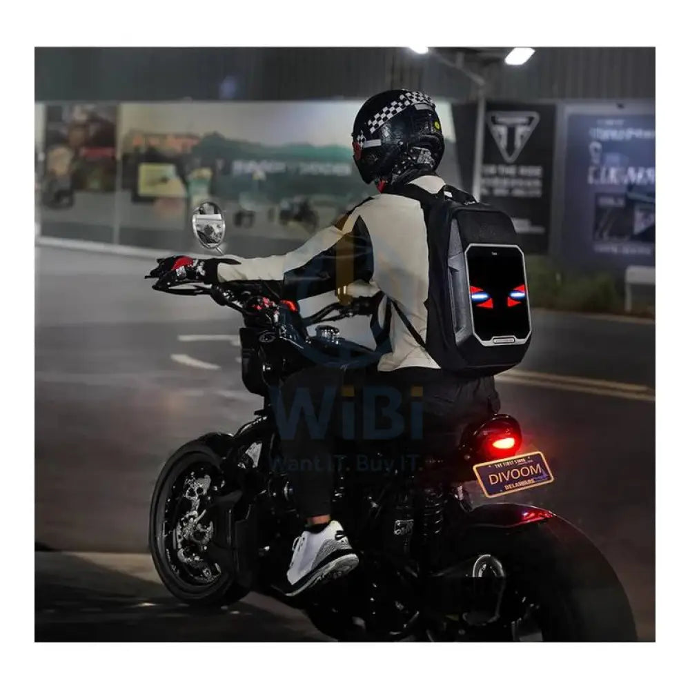 Divoom CyberBag Customizable Pixel LED Animation Display Backpack - Black Accessories > Bag
