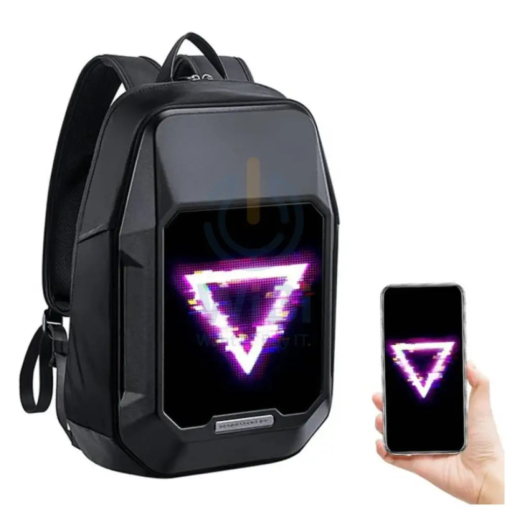 Divoom CyberBag Customizable Pixel LED Animation Display Backpack - Black Accessories > Bag