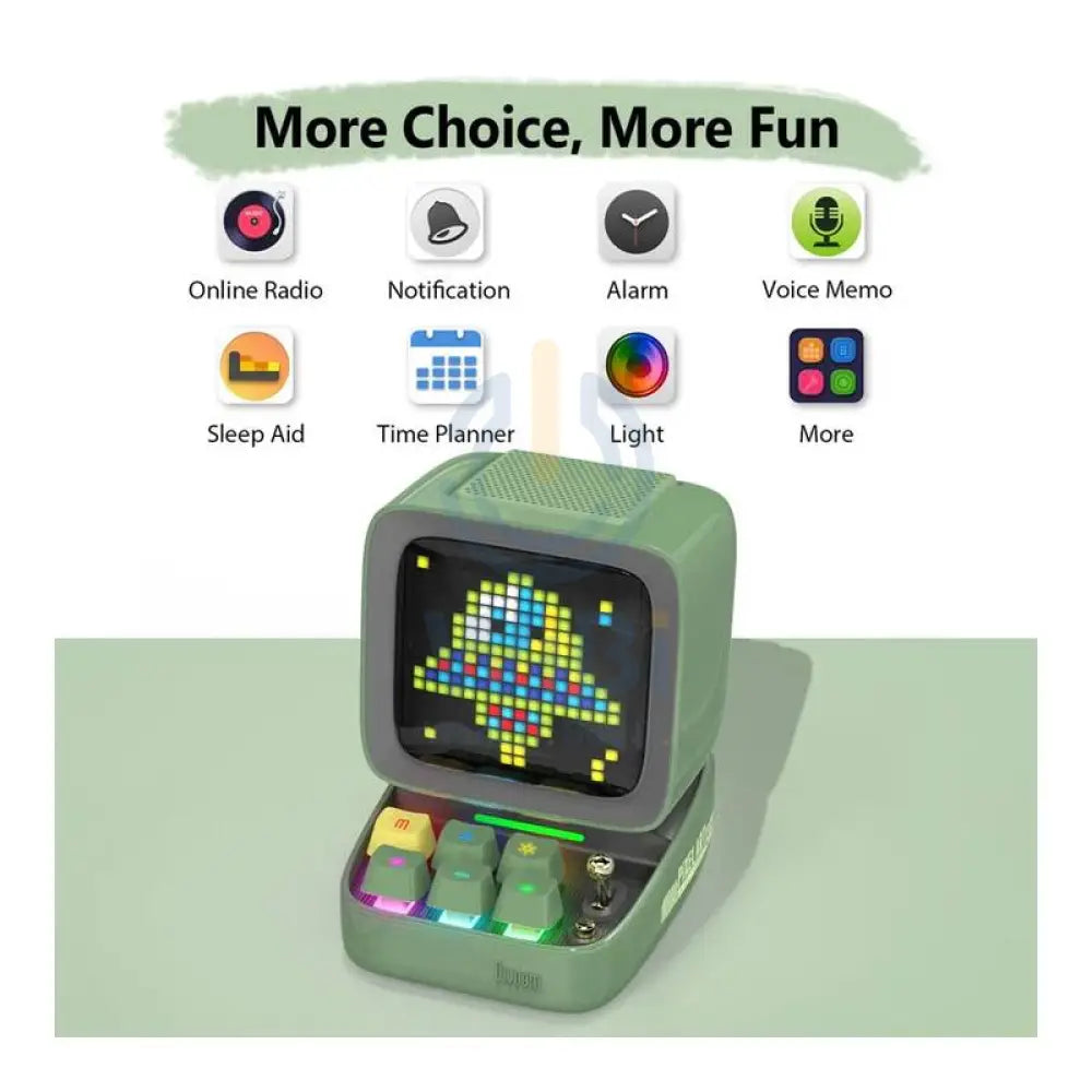 Divoom DitooMic Bluetooth Speaker With Microphone Karaoke Function - Green Accessories > Audio > Speakers