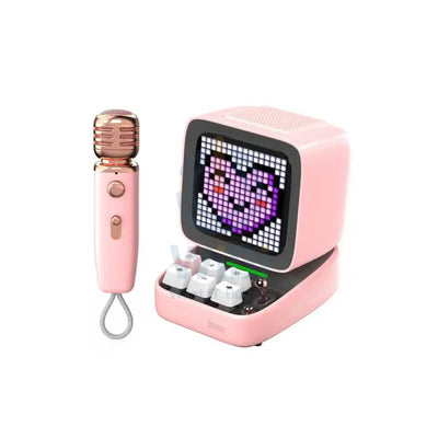 Divoom DitooMic Bluetooth Speaker With Microphone Karaoke Function - Pink Accessories > Audio > Speakers