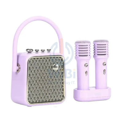 Divoom SongBird SE Portable Bluetooth Speaker With Dual Microphone Karaoke Function - Purple Accessories > Audio >