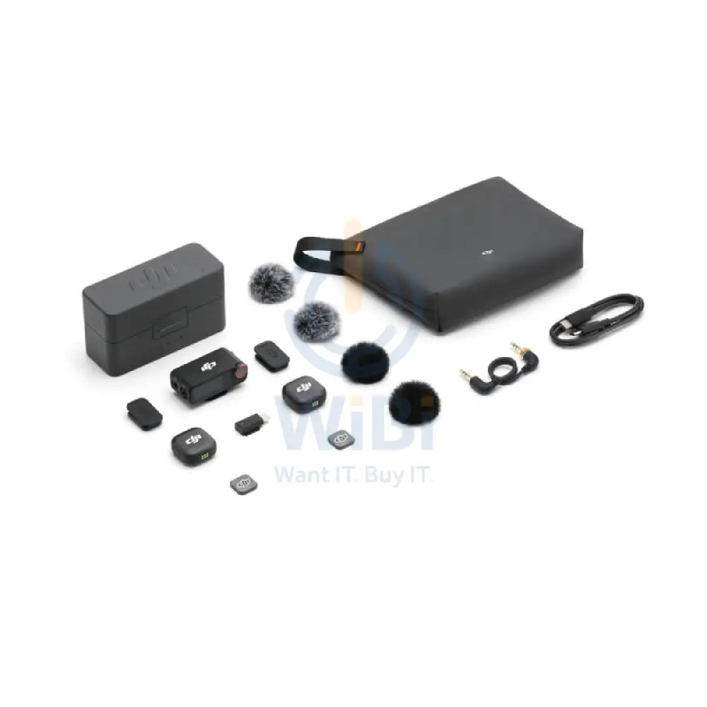 DJI Mic 3 (2 TX + 1 RX + Charging Case) Accessories > Audio > Microphone