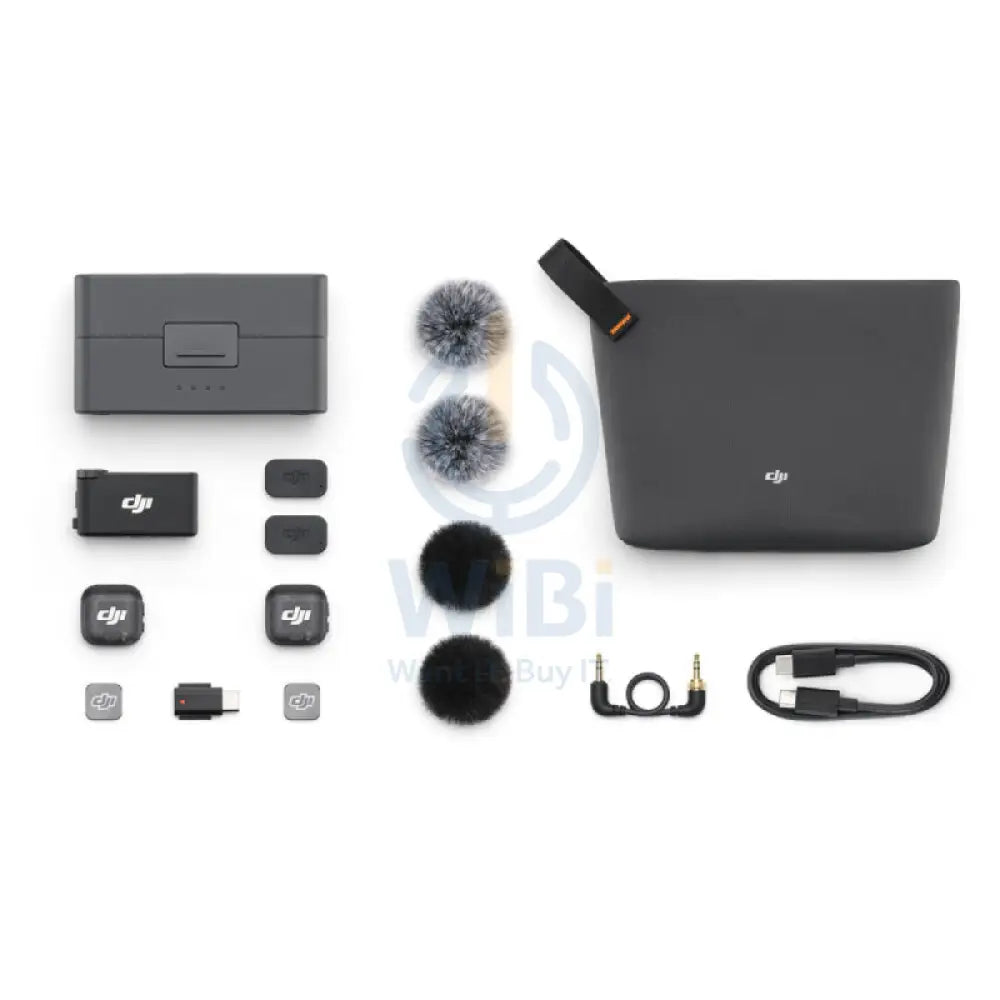 DJI Mic 3 (2 TX + 1 RX + Charging Case) Accessories > Audio > Microphone