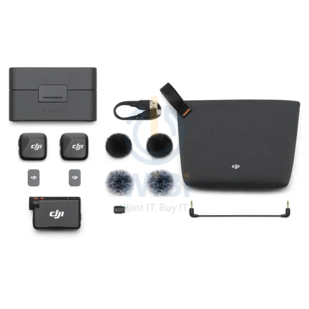 DJI Mic Mini (2 TX + 1 RX + Charging Case) Accessories > Audio > Microphone