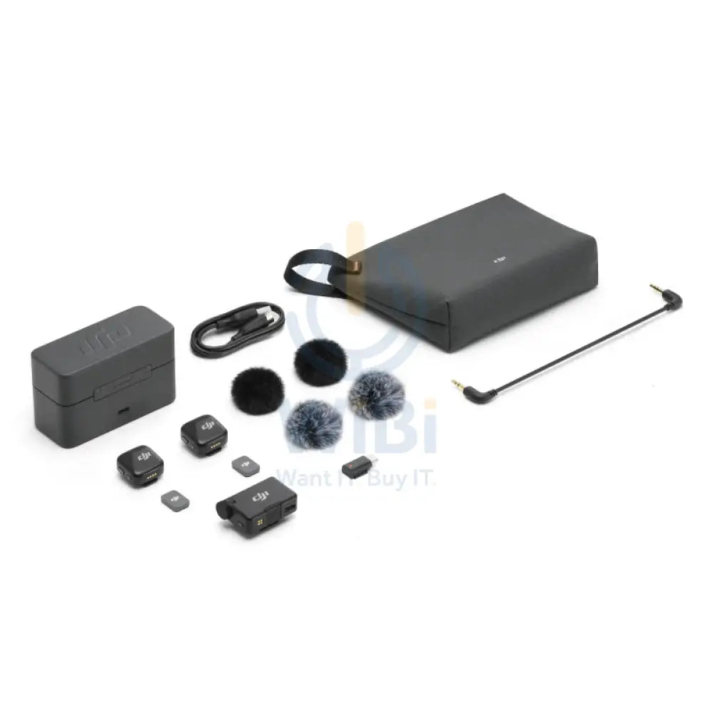 DJI Mic Mini (2 TX + 1 RX + Charging Case) Accessories > Audio > Microphone