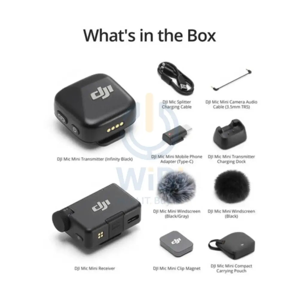 DJI DJI-MIC100M-S Mic Mini (1 TX + 1 RX) Accessories > Audio > Microphone