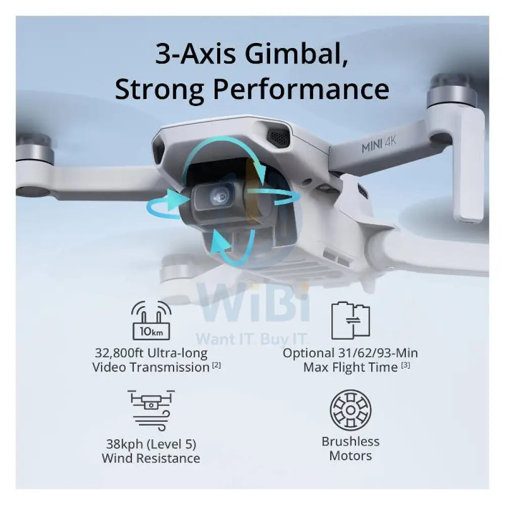 DJI Mini 4K Drone with Fly More Combo Smart Devices > Drones & Accessories