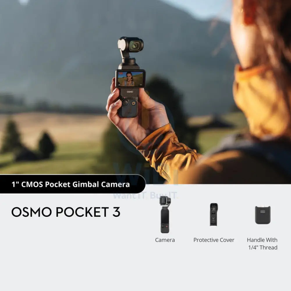 DJI Osmo Pocket 3 Digital Vlogging Camera - LCD / USB / Bluetooth / Wi-Fi - Black (Standard Combo) Cameras > Camcorders