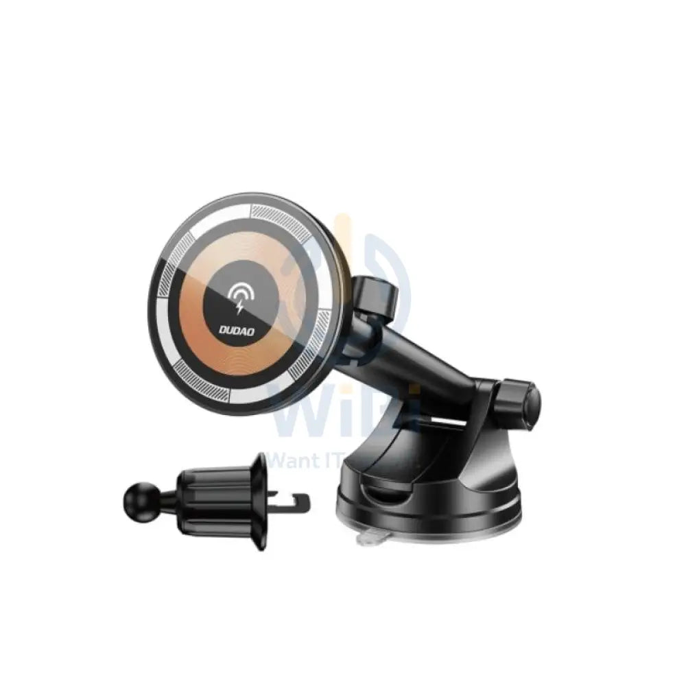DUDAO F12 MAX + Magnetic Charging Car Mount Holder - Black Accessories > Mobiles & Tablets > Mobiles > Mobile Holder