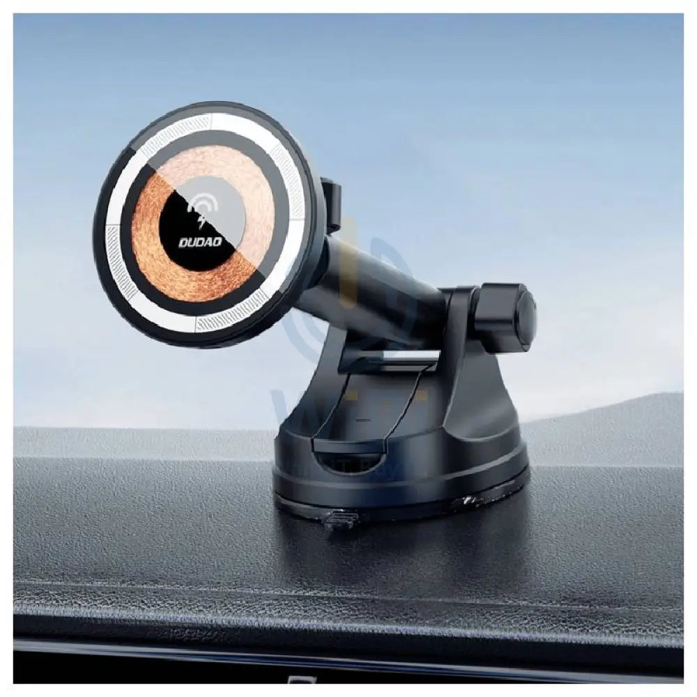 DUDAO F12 MAX + Magnetic Charging Car Mount Holder - Black Accessories > Mobiles & Tablets > Mobiles > Mobile Holder