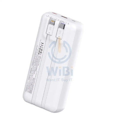 DUDAO K15 Pro Power Bank Built-in Cable - 20000mAh / 22.5W / White Accessories > Power Bank