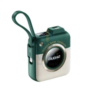 DUDAO K23L Wireless Power Bank Built-In Cable - 10,000mAh / 22.5W / Green Accessories > Power Bank