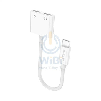 DUDAO L13C 2-in-1 Adapter - USB-C / White Accessories > Cables & Converters