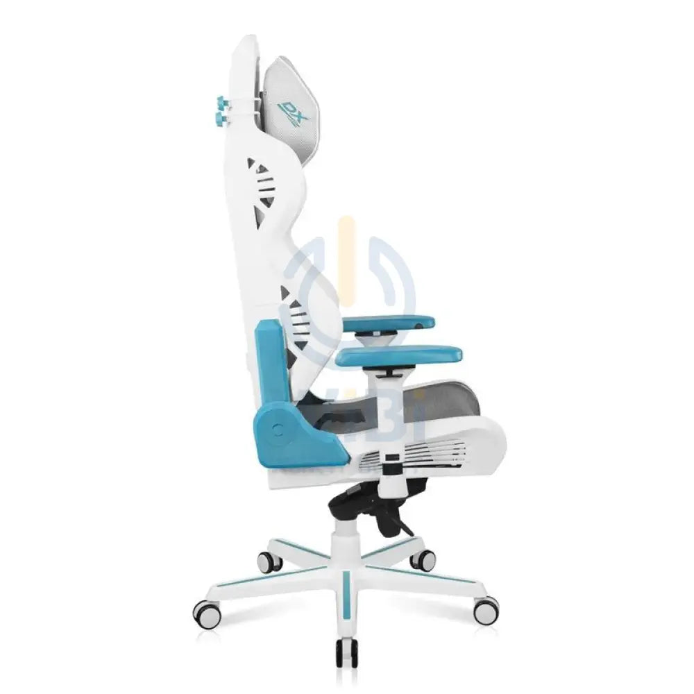 DXRacer Air Series Gaming Chair - White/Cyan Accessories > Chairs > Gaming Zone