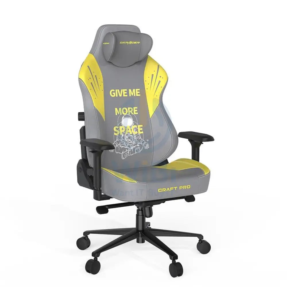 DXRacer Craft Pro Astronaut Gaming Chair - Grey/Yellow Accessories > Chairs > Gaming Zone > Offer Zone