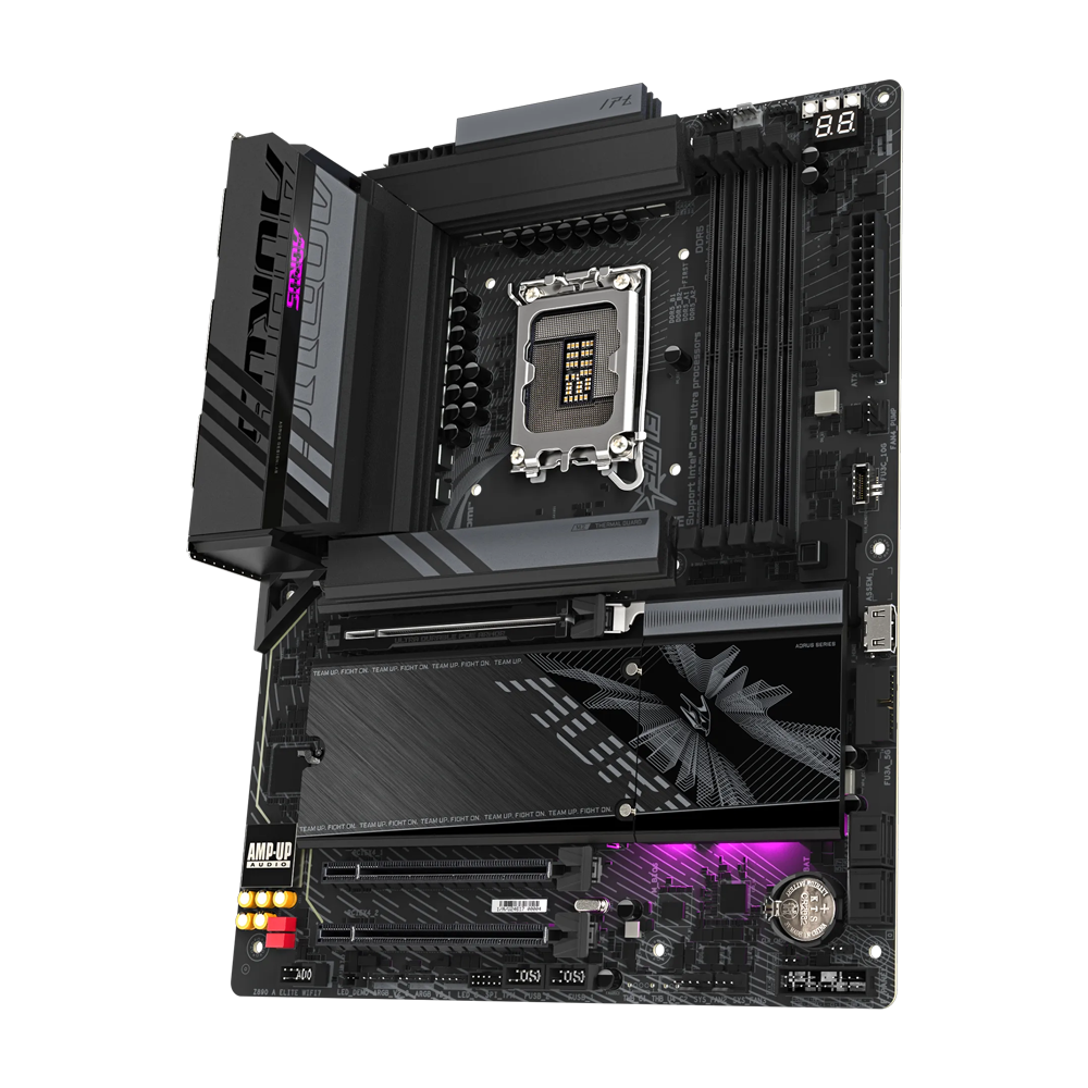 GIGABYTE Z890 A ELITE WIFI7 1.0 Motherboard - DDR5 / Wi-Fi7 / Bluetooth / HDMI / DisplayPort / USB - Black