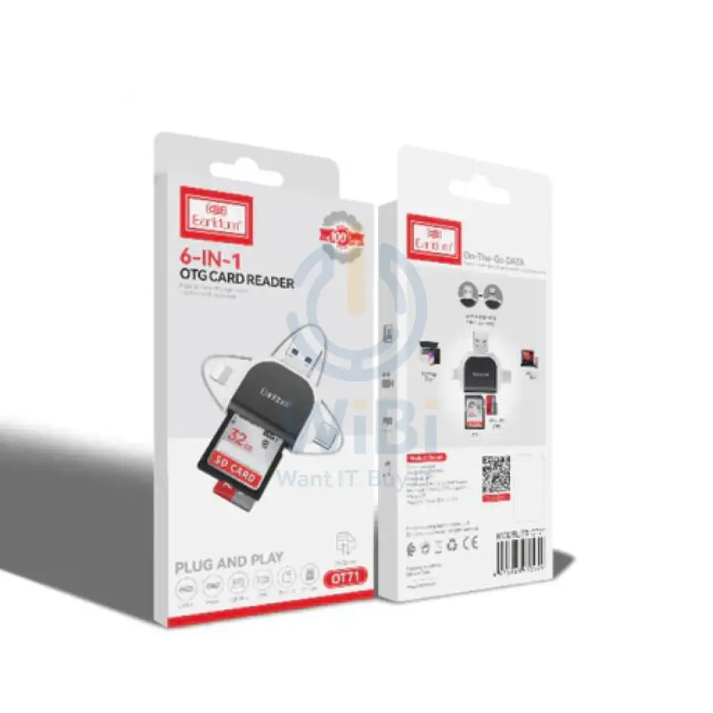 Earldom ET-OT71 Versatile OTG Card Reader - USB-A / Lightning / USB-C Storage > Memory Cards