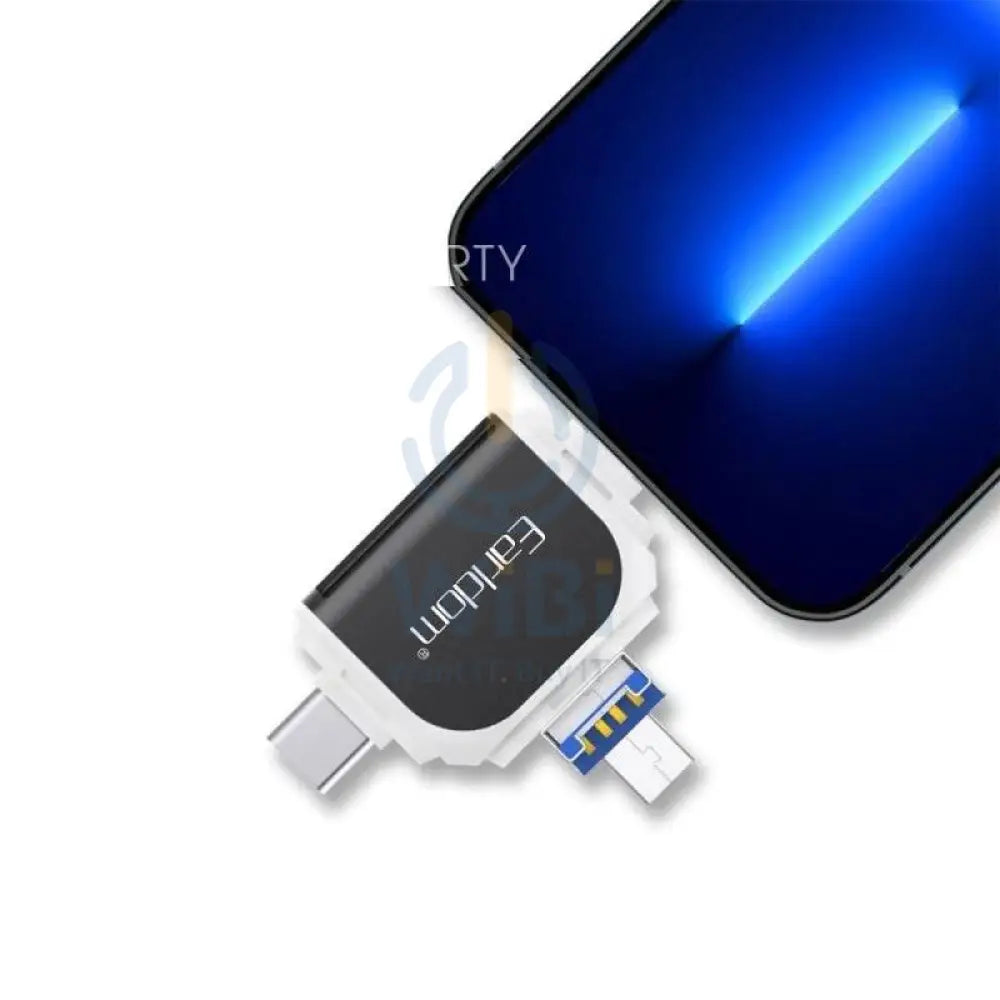 Earldom ET-OT71 Versatile OTG Card Reader - USB-A / Lightning / USB-C Storage > Memory Cards
