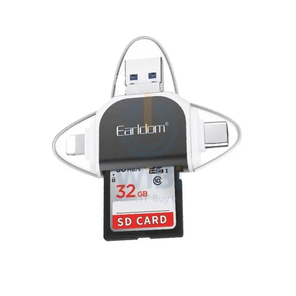 Earldom ET-OT71 Versatile OTG Card Reader - USB-A / Lightning / USB-C Storage > Memory Cards