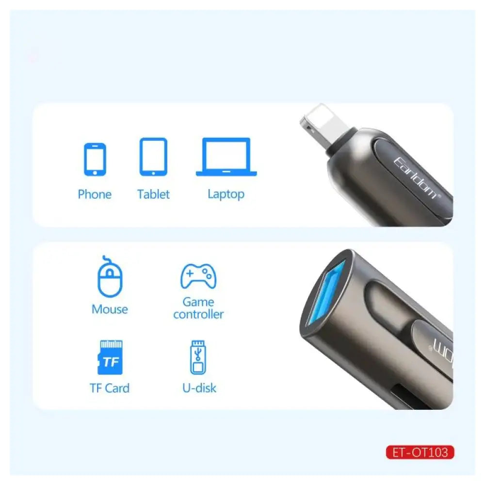 Earldom OT103 OTG Lighting Card Reader - USB-A / Lightning Storage > Memory Cards