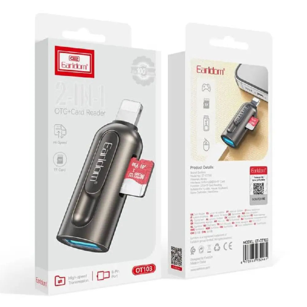 Earldom OT103 OTG Lighting Card Reader - USB-A / Lightning Storage > Memory Cards