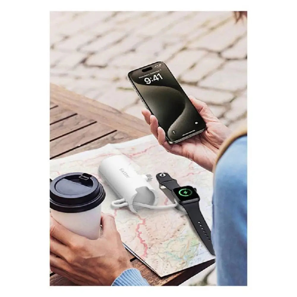 Earldom PD46 Mini PowerBank with Charging Cable - 5000mAh / 20W / White Accessories > Power Bank