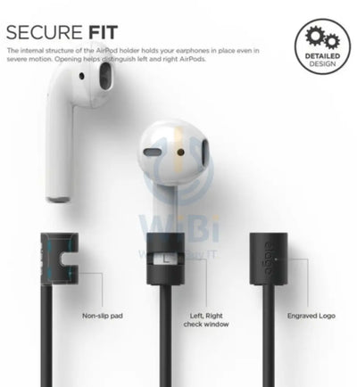 Elago Airpods 1 & 2 / AirPods Pro Strap - Black Accessories > Mobiles & Tablets > Mobiles