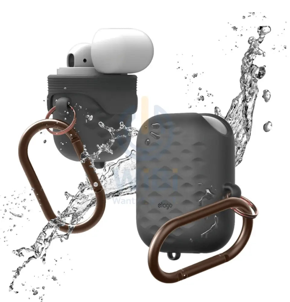 Elago AirPods 1 & 2 Waterproof Hang Active Case - Black Accessories > Mobiles & Tablets > Mobiles