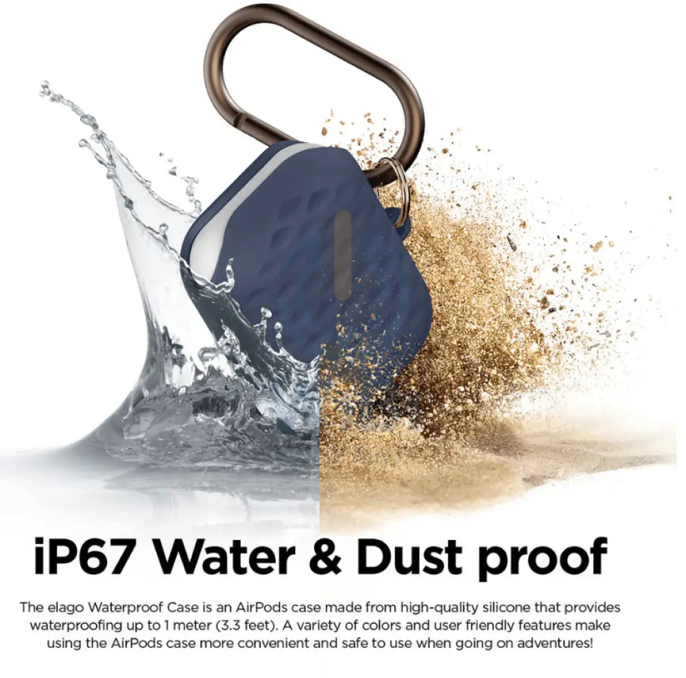 Elago AirPods 1 & 2 Waterproof Hang Active Case - Jean Indigo Accessories > Mobiles & Tablets > Mobiles