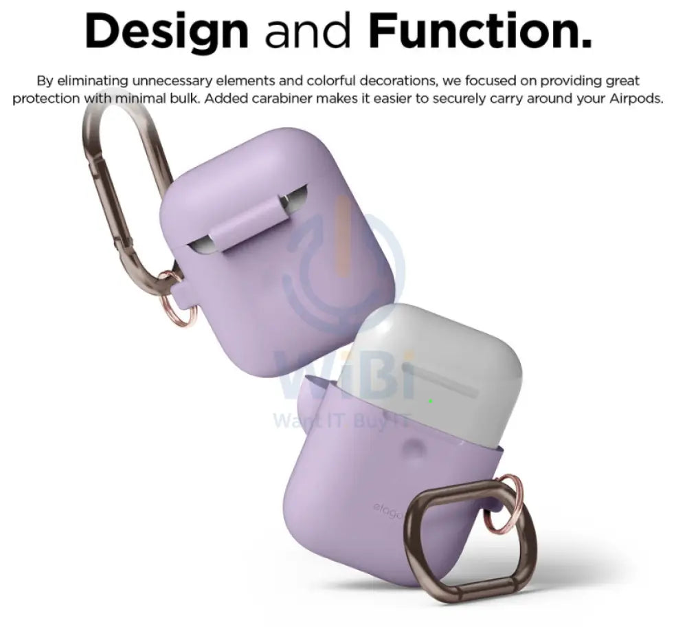 Elago AirPods 1&2 Wireless Hang Case - Lavender Accessories > Mobiles & Tablets > Mobiles